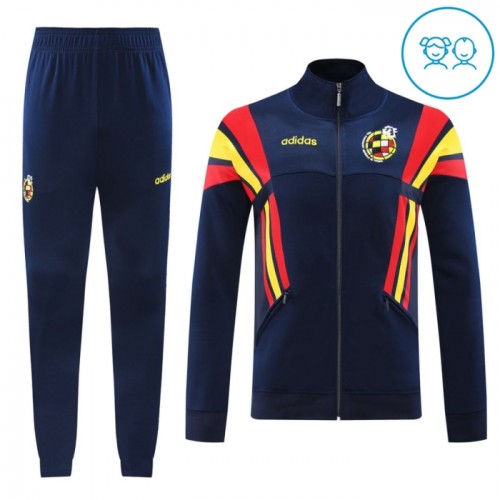 Espanha Casaco de Treino Conjunto 2024-25 Navy - Criança Espanha Casaco de Treino Conjunto 2024-25 Navy - Criança